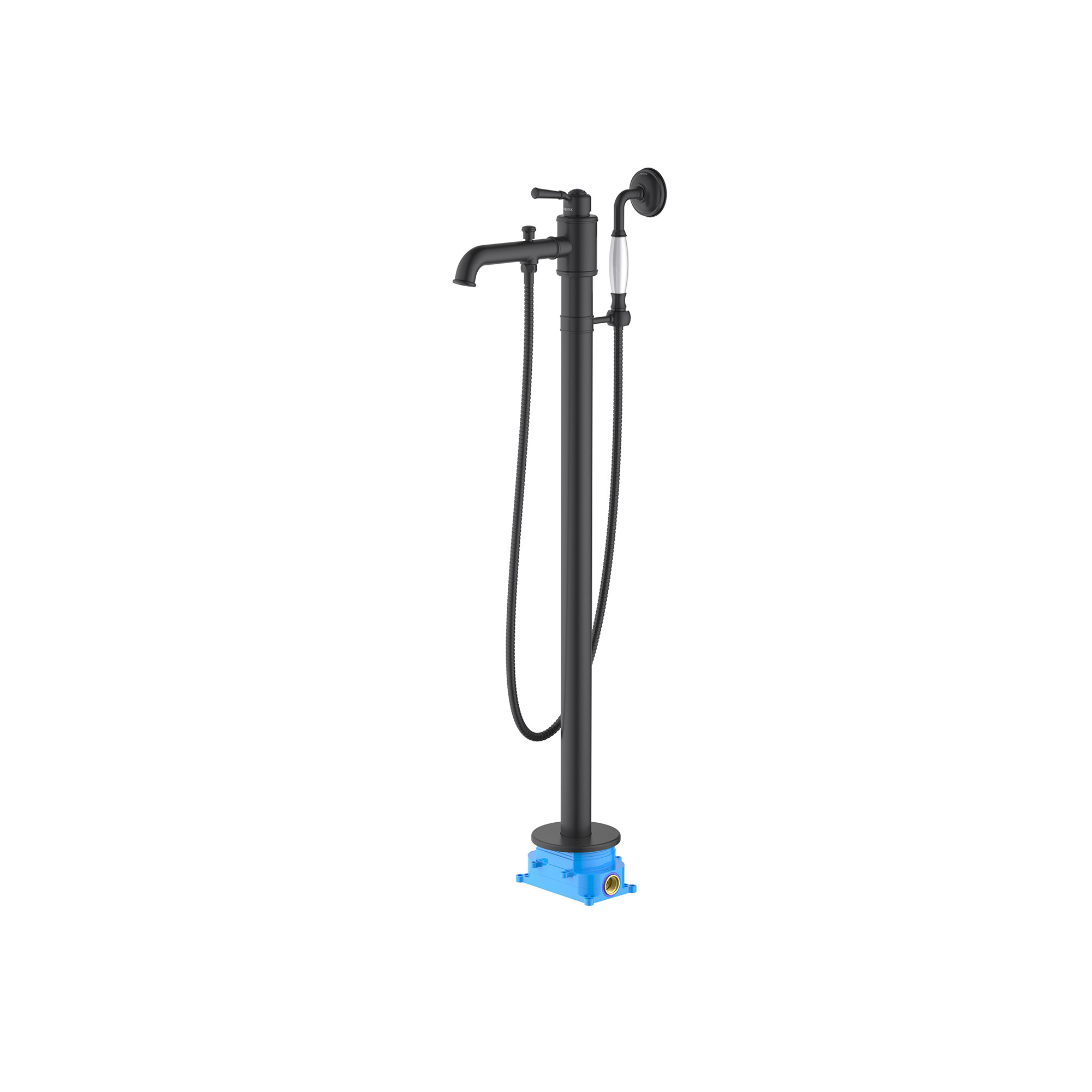 Смеситель для раковины напольный черный Aquatek Классик AQ1545MB