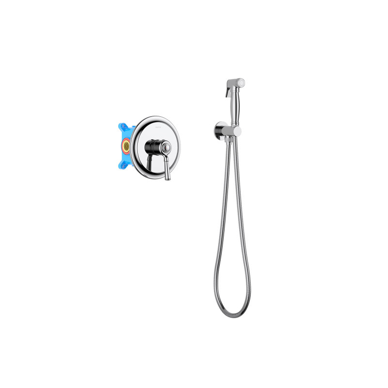 Смеситель с гигиеническим душем хром Aquatek Классик AQ1519CR