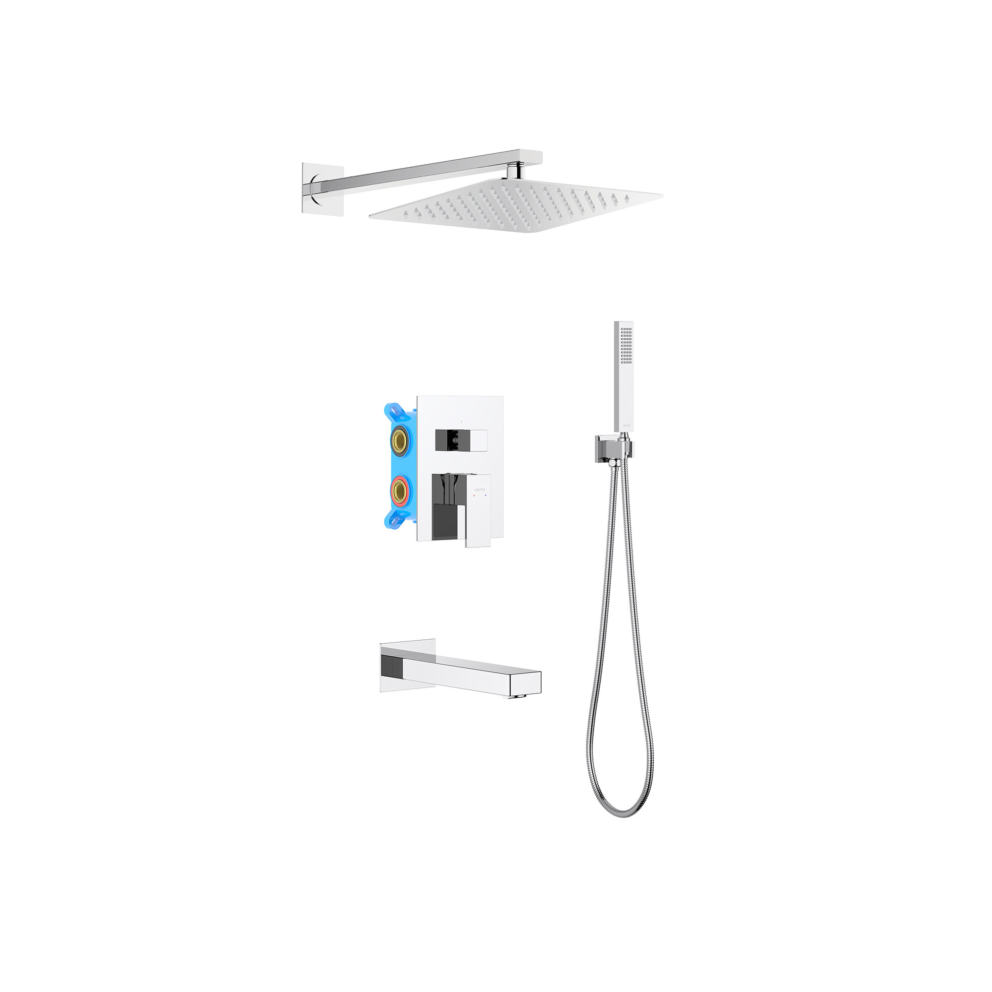 Комплект для душа хром Aquatek Либра AQ1673CR