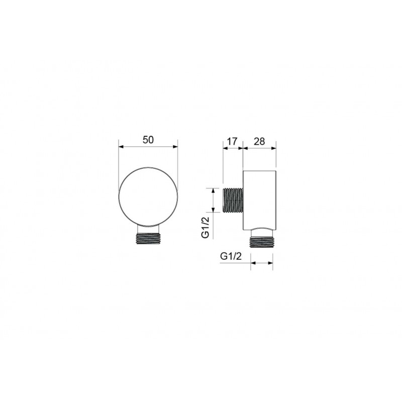 Шланговое подключение черное Aquatek AQ2457MB