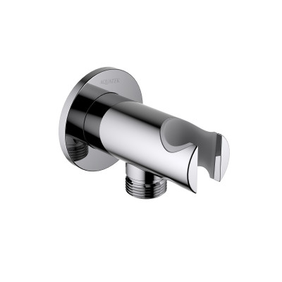 Шланговое подключение с держателем хром Aquatek AQ2460CR