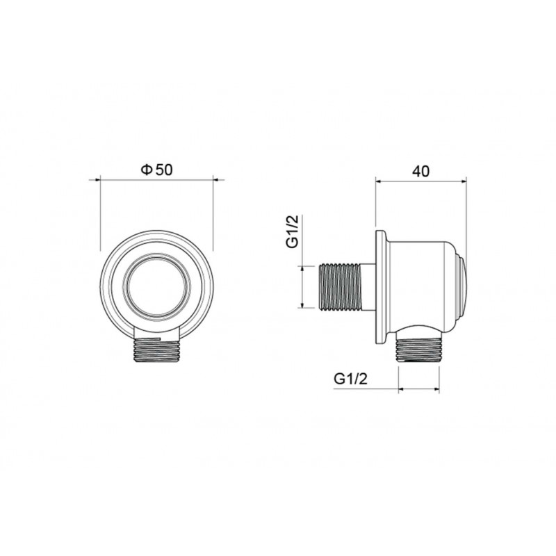 Шланговое подключение золото Aquatek Классик AQ2461PG