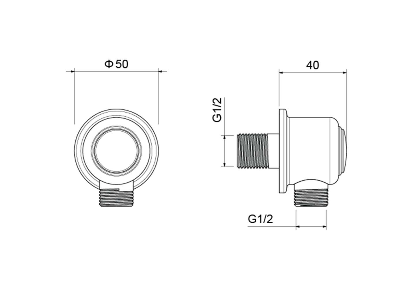 Шланговое подключение золото Aquatek Классик AQ2461PG