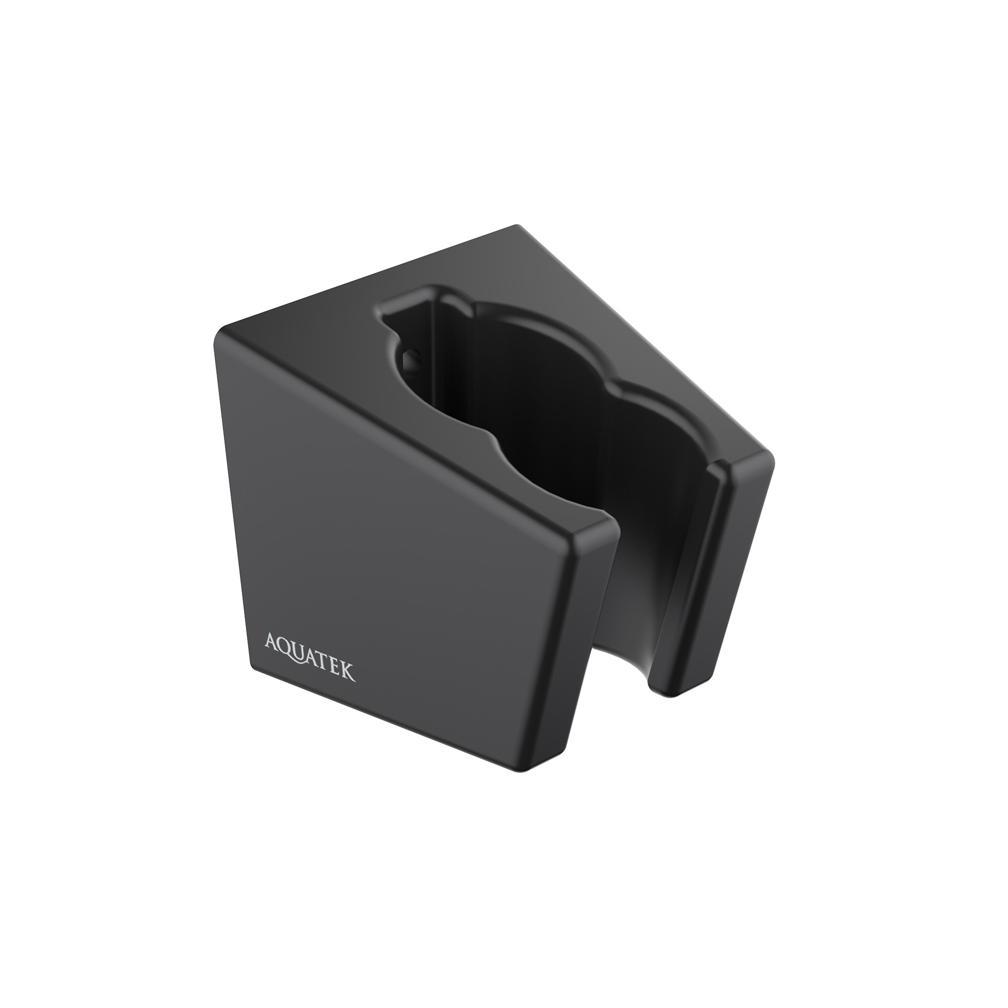 Держатель ручного душа настенный черный Aquatek AQ2402MB