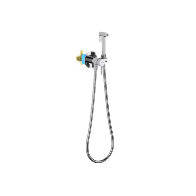 Гигиенический душ со смесителем и шлангом хром Aquatek Европа AQ1021CR