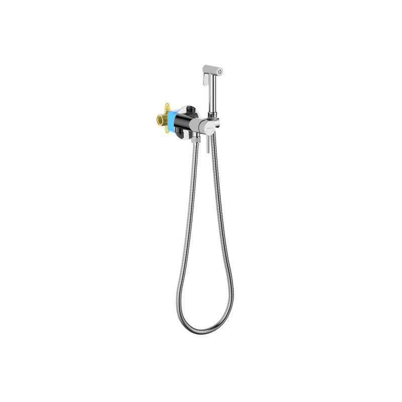 Гигиенический душ со смесителем и шлангом хром Aquatek Европа AQ1021CR