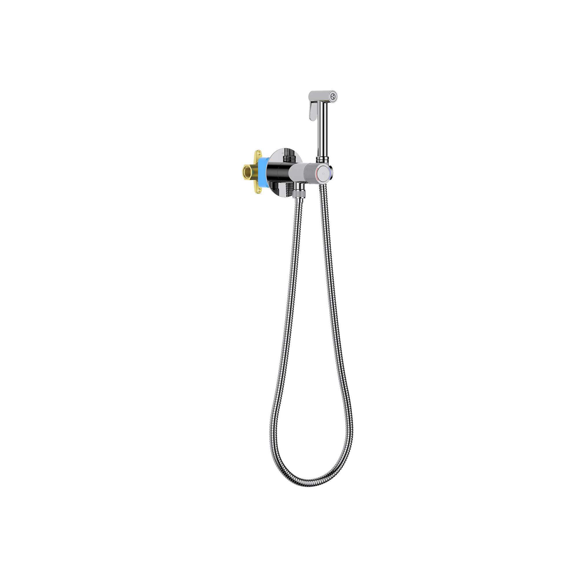 Гигиенический душ со смесителем и шлангом хром Aquatek Бетта AQ1023CR