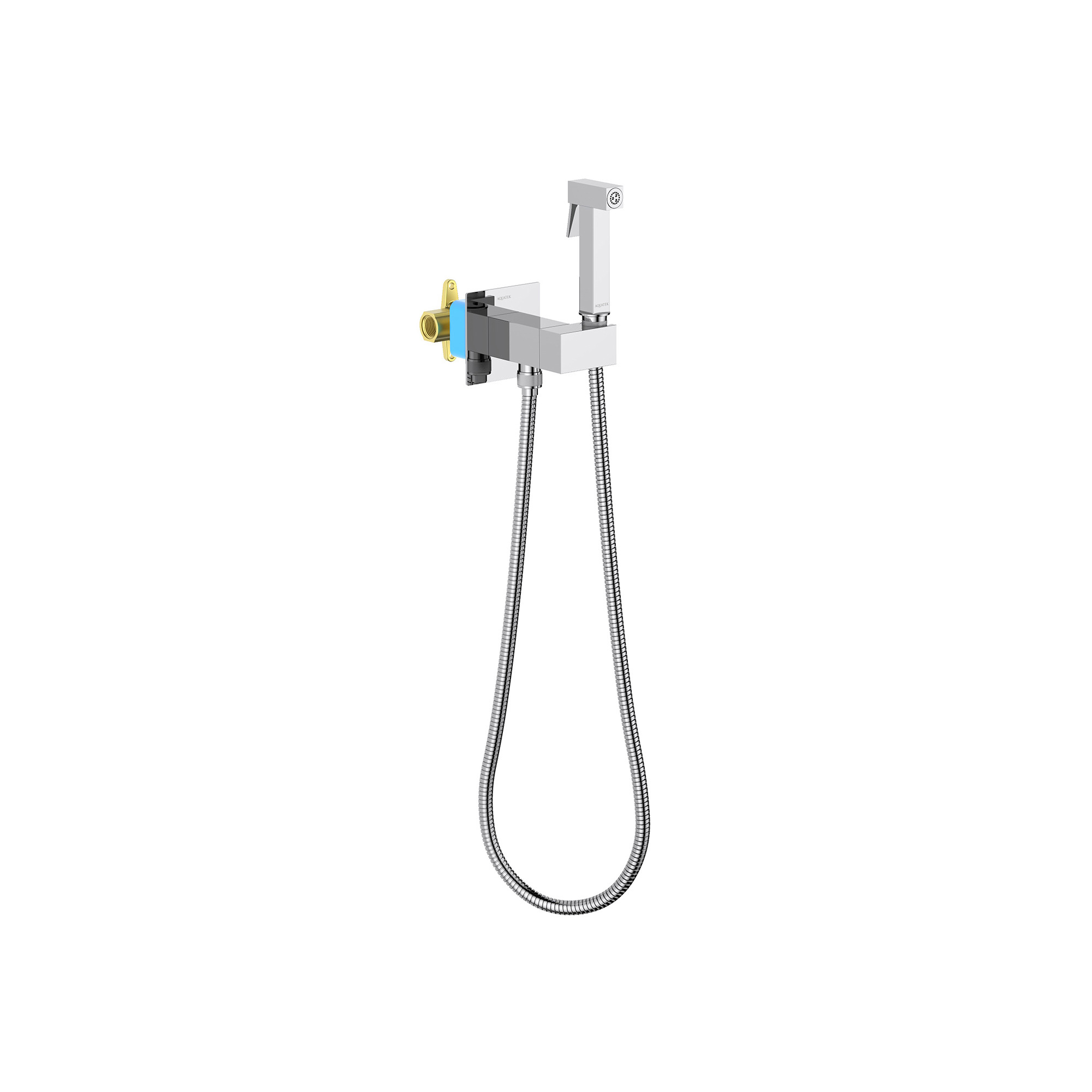 Гигиенический душ со смесителем и шлангом хром Aquatek Лира AQ1025CR