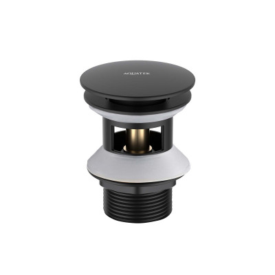 Донный клапан для раковины черный Aquatek AQ6002MB