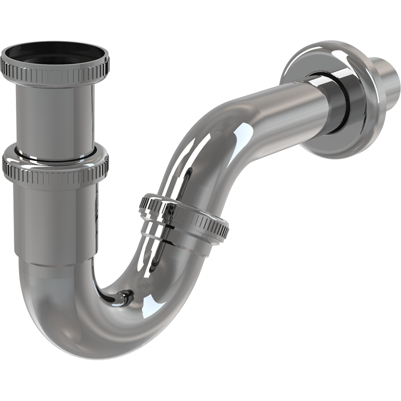 Сифон для биде DN32 металл Alca Drain A45G хром