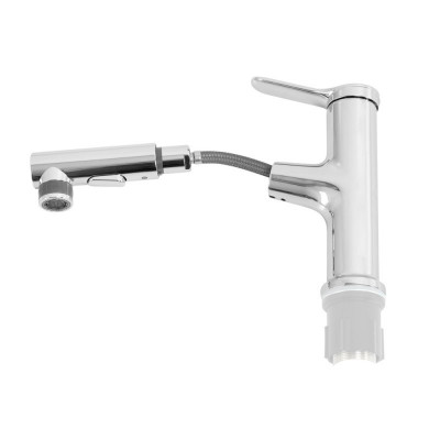 Смеситель для раковины Belbagno BB-LVMD-W0 без донного клапана с выдвижным изливом, хром
