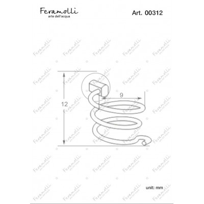 Держатель для фена хром Feramolli CL312
