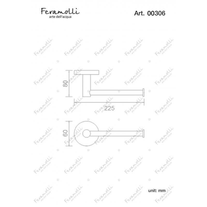 Полотенцедержатель золото Feramolli GL306