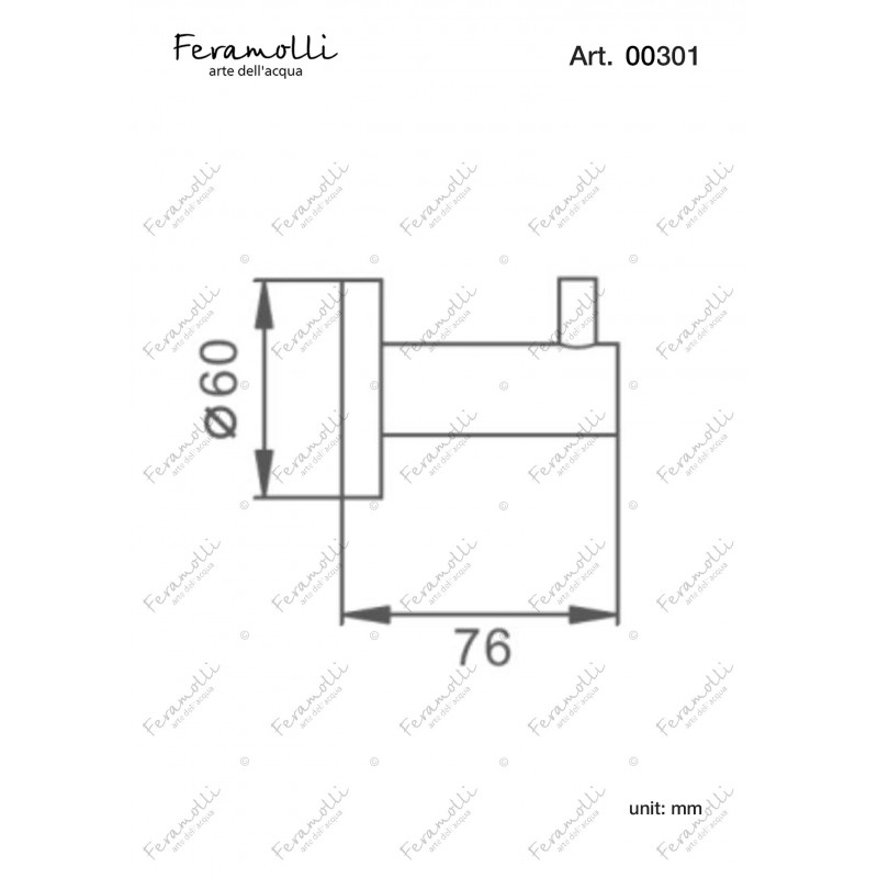 Крючок золото Feramolli GL301