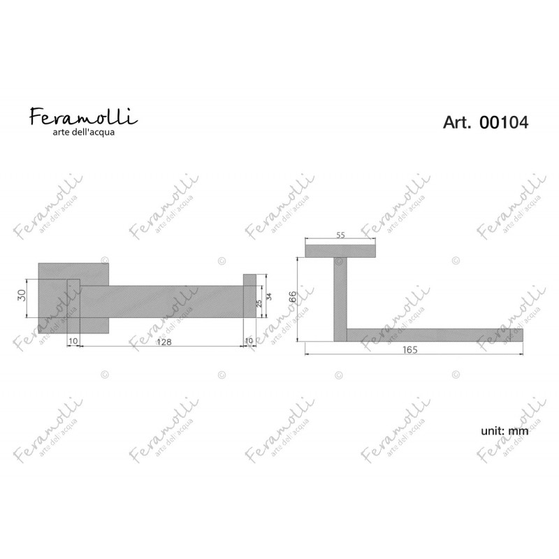 Держатель туалетной бумаги черный Feramolli BL104