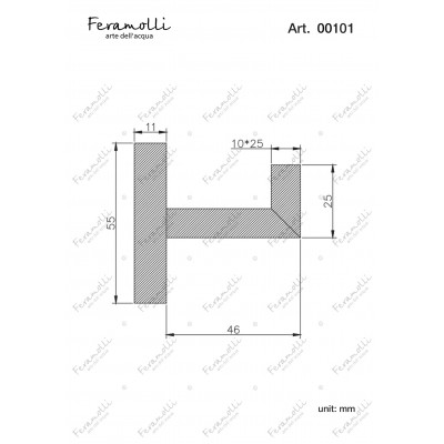 Крючок золото Feramolli GL101