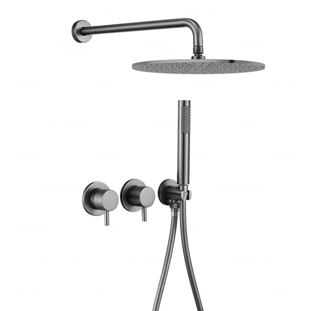 Комплект для душа графит Feramolli GM744-12
