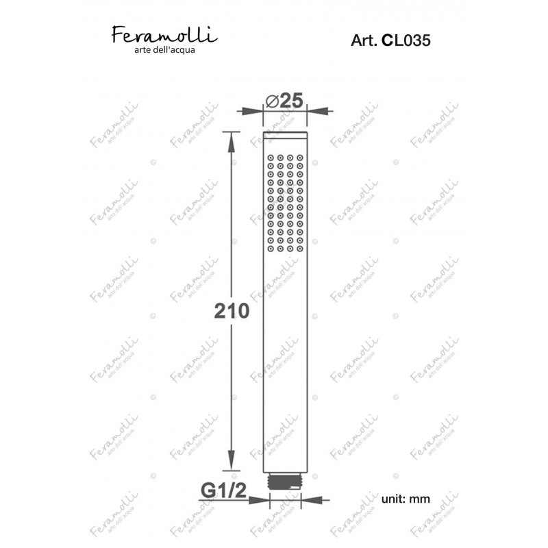 Душевая лейка хром Feramolli CL035