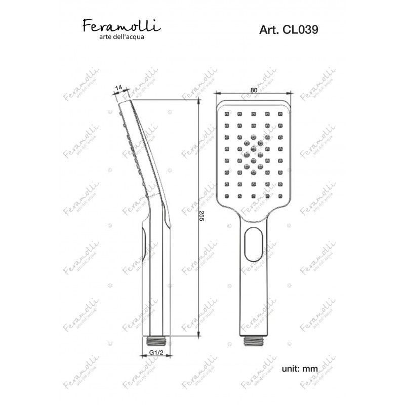 Душевая лейка хром Feramolli CL039