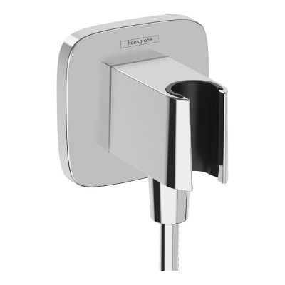 Шланговое соединение с держателем Hansgrohe Fixfit E, хром, 26889000
