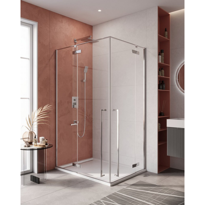 Душевой уголок без поддона хром 120x90см Cezares Liner LINER-AH-2-120/90-C-Cr-L