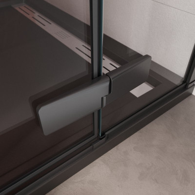 Душевая дверь черный 90x195см Cezares Liner LINER-B-12-90-C-NERO-L