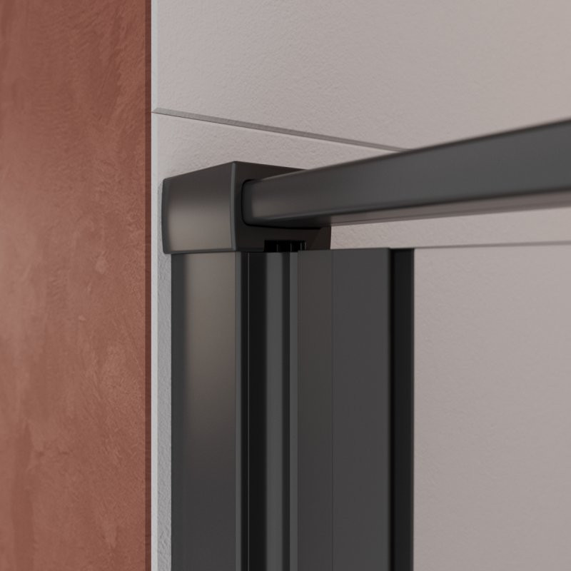Душевая дверь черный 90x195см Cezares Liner LINER-B-12-90-C-NERO-L