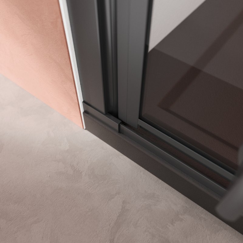 Душевая дверь черный 90x195см Cezares Liner LINER-B-12-90-C-NERO-R