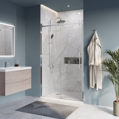 Душевая дверь хром 120x195см Belbagno MARINO-BF-1-120-C-Cr