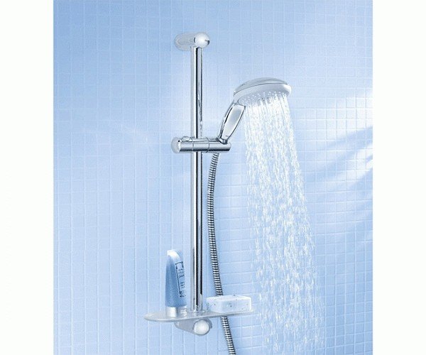 Душевой гарнитур GROHE Tempesta 100, 2 режима, штанга 600 мм, хром