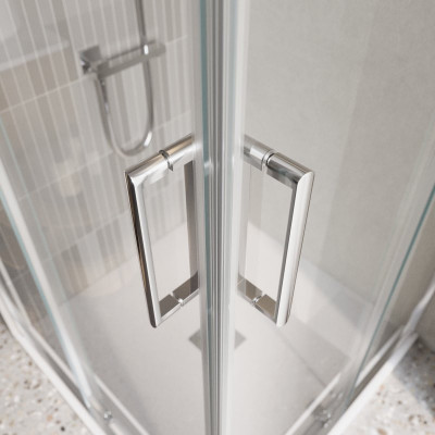 Душевой уголок без поддона хром 115x90см Belbagno LUCE-AH-21-115/90-C-Cr