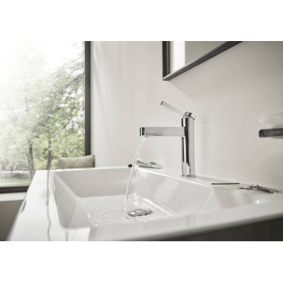 Смеситель для раковины Hansgrohe Finoris 110 с донным клапаном PushOpen глянцевый хром