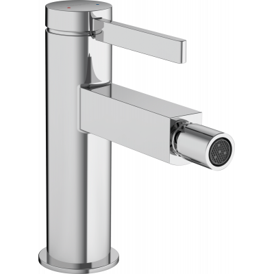 Смеситель для биде однорычажный Hansgrohe Finoris с донным клапаном PushOpen, глянцевый хром