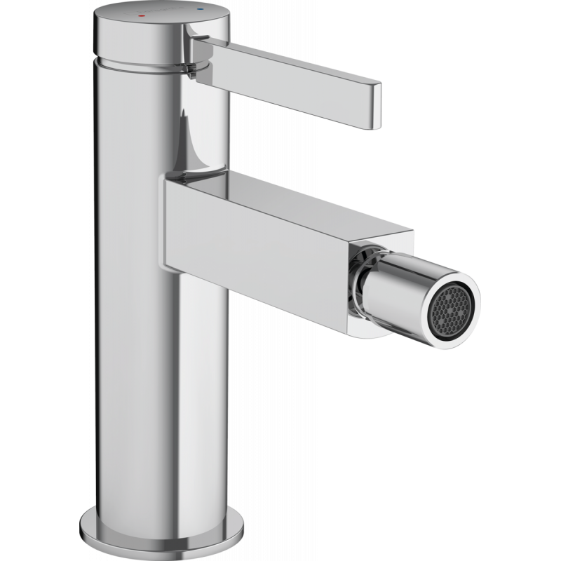 Смеситель для биде однорычажный Hansgrohe Finoris с донным клапаном PushOpen, глянцевый хром