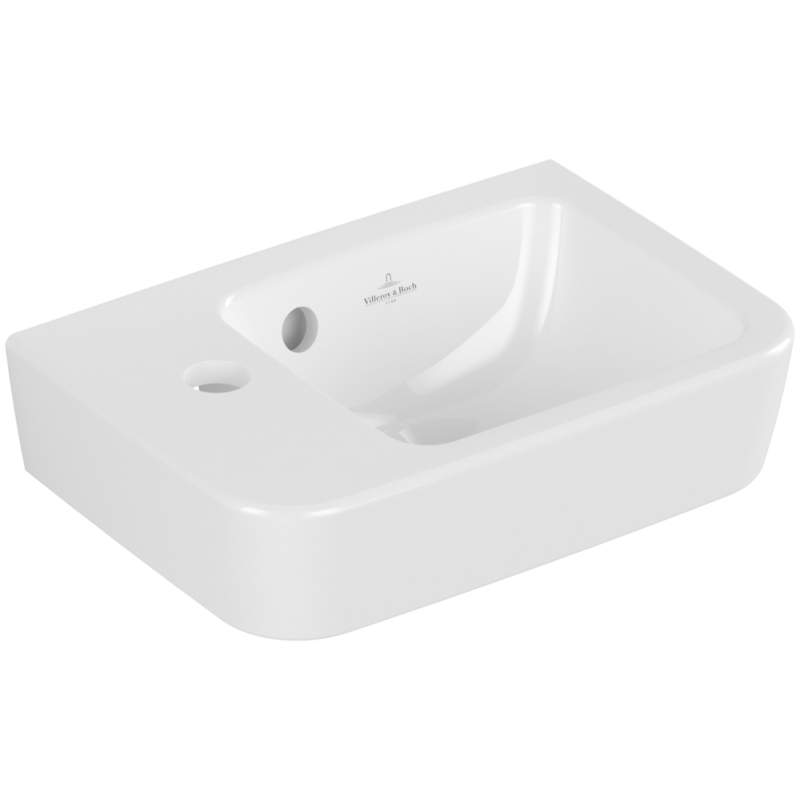 Рукомойник Villeroy&Boch O.novo 360x250x145мм с переливом, Альпийский белый