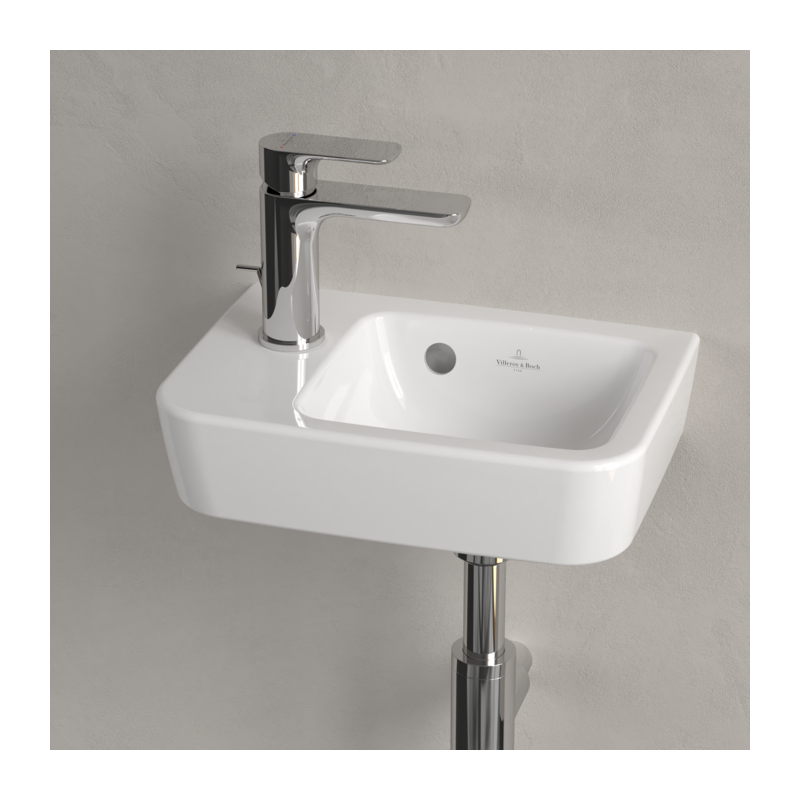 Рукомойник Villeroy&Boch O.novo 360x250x145мм с переливом, Альпийский белый