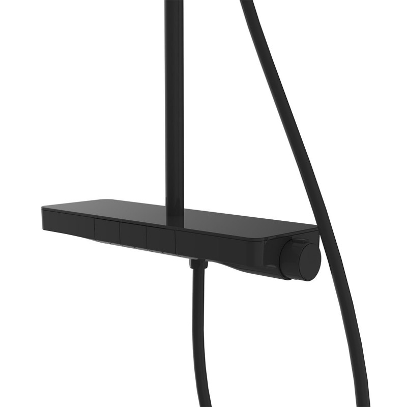 Душевая система с термостатом черная Vincea Insipre VSFS-3I12TMB