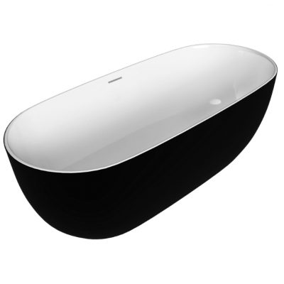 Ванна отдельностоящая 160x80x58 Grossman GR-2502M Black Classic