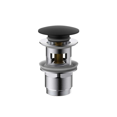 Донный клапан для раковины черный Vincea DPU-1B01MB