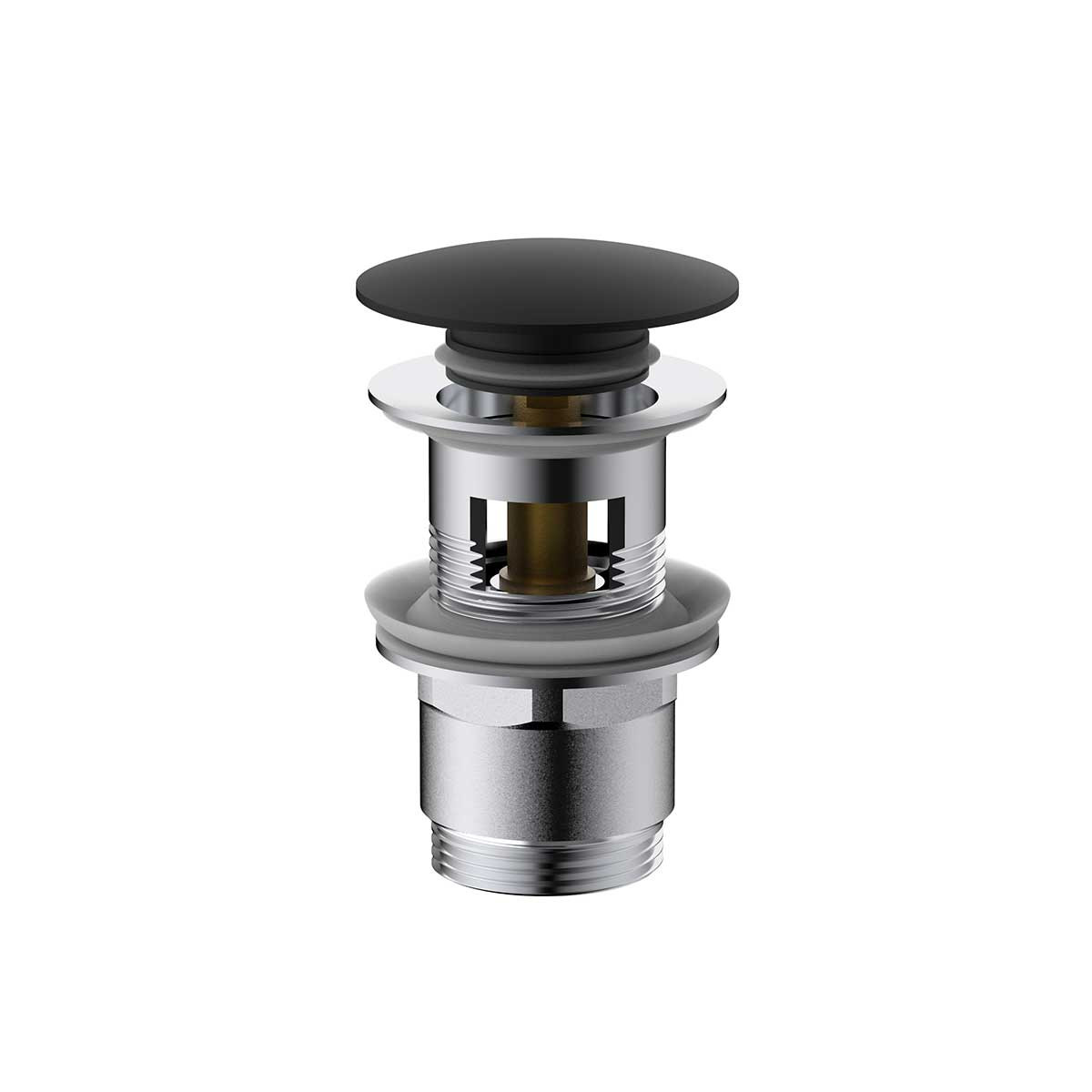 Донный клапан для раковины черный Vincea DPU-1B01MB