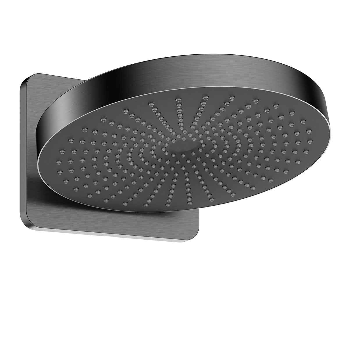 Верхний душ 25см вороненая сталь Vincea Inspire VSHD-3I1CGM
