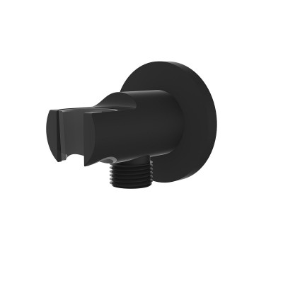 Держатель ручного душа настенный черный Vincea VSC-31MB