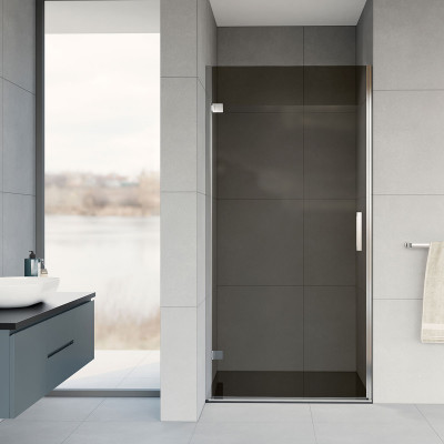 Душевая дверь профиль хром тонированное стекло 90x200см Vincea Flex VDP-1F900CG