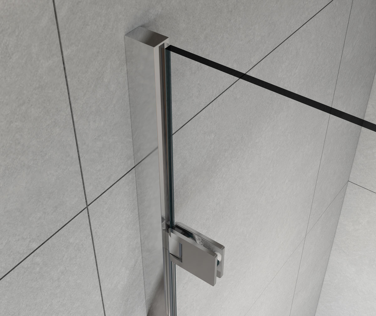 Душевая дверь профиль хром прозрачное стекло 90x200см Vincea Flex VDP-1F900CL