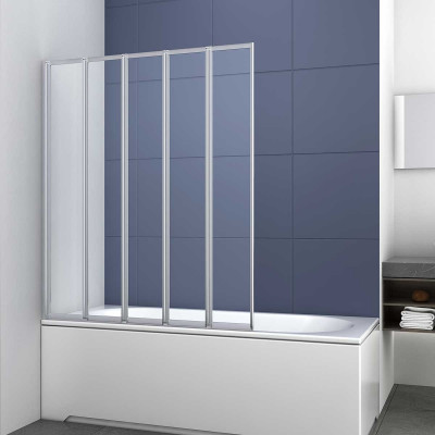 Душевая шторка профиль хром прозрачное стекло 120x140см Vincea VSB-32120CL