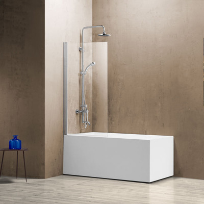 Душевая шторка профиль хром прозрачное стекло 80x140см Vincea VSB-11800CL