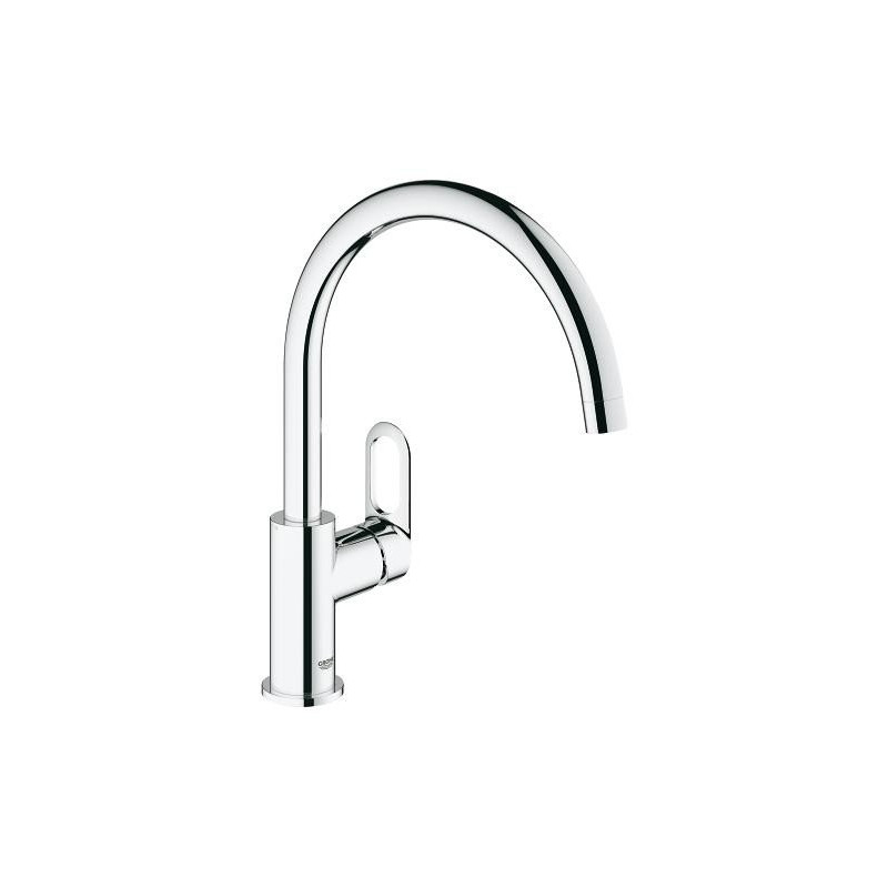 Смеситель однорычажный для кухонной мойки Grohe BauLoop, хром