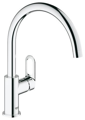 Смеситель однорычажный для кухонной мойки Grohe BauLoop, хром