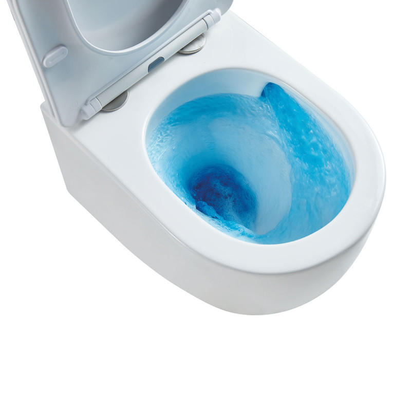Подвесной унитаз безободковый с сиденьем белый Vincea Tornado Globo VT1-52T