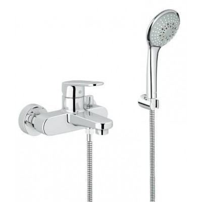 Смеситель однорычажный для ванны с душевым гарнитуром, Europlus, Grohe